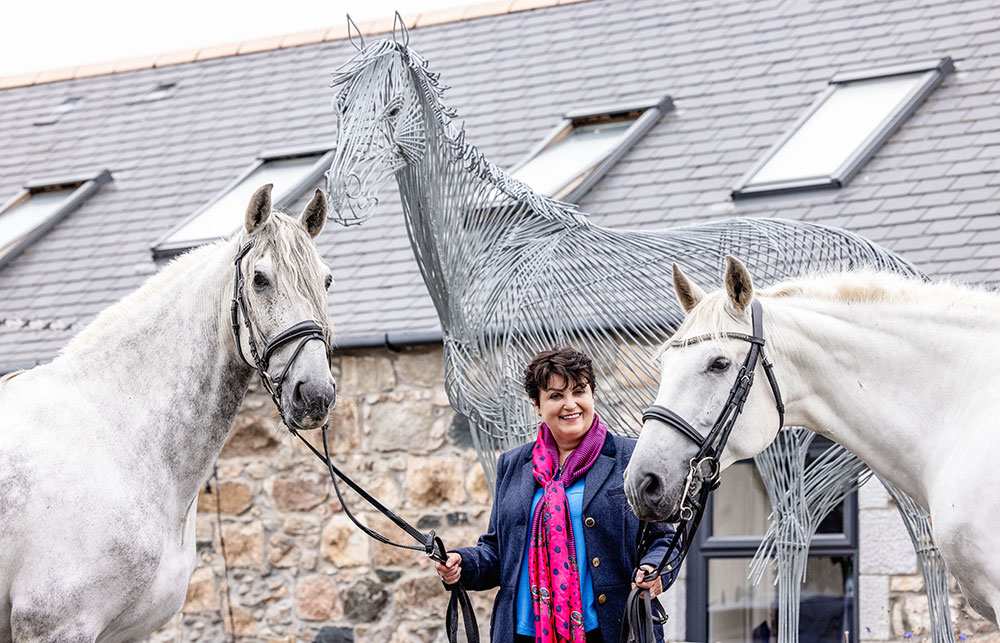 Hogholm Farmhouse with 2 of its beautiful horses